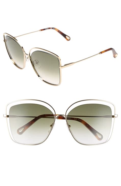 chloe eyewear frames|chloe 60mm halo frame sunglasses.